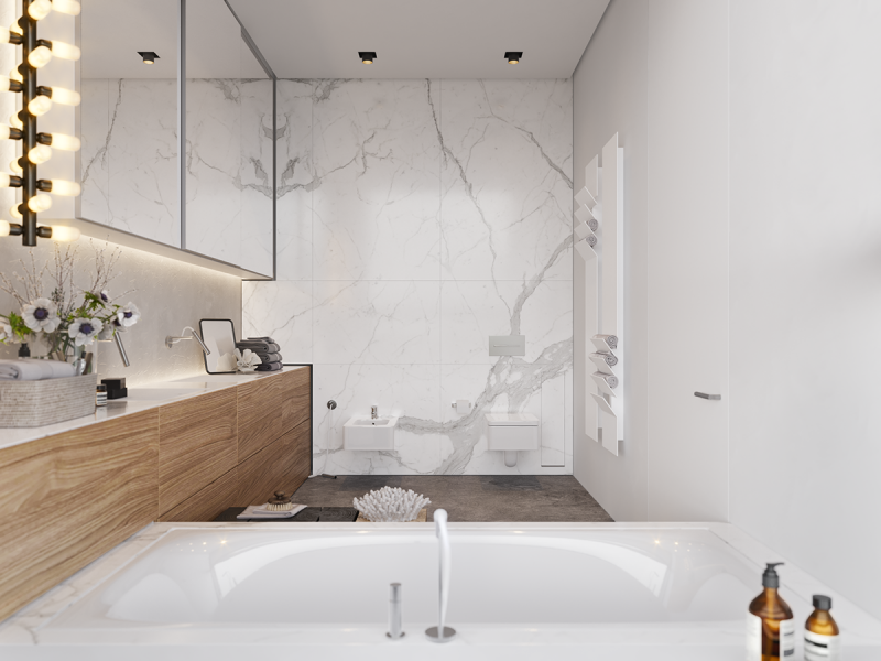 Проект просторной ванной