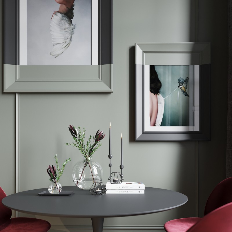 Двухуровневая студия в нуарной современной классике