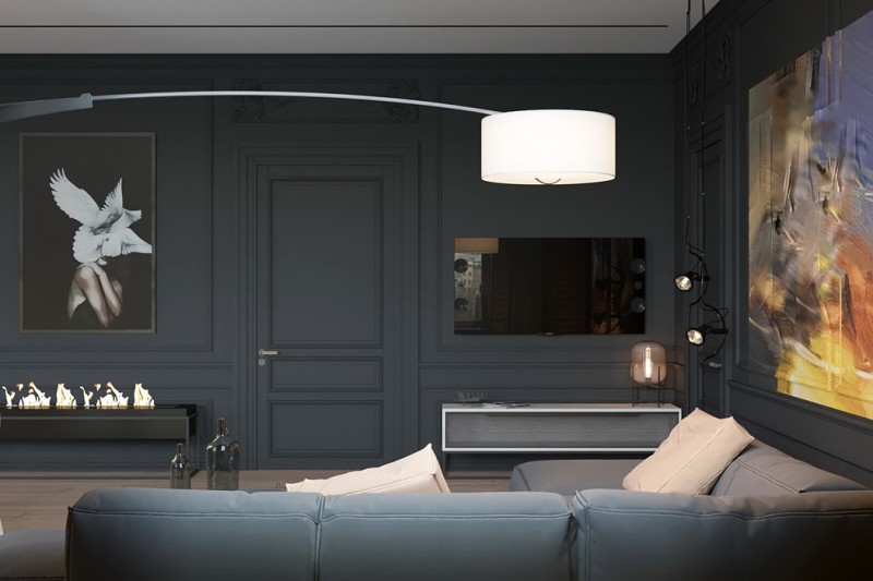 Эклектичный стиль с элементами классики и лофт