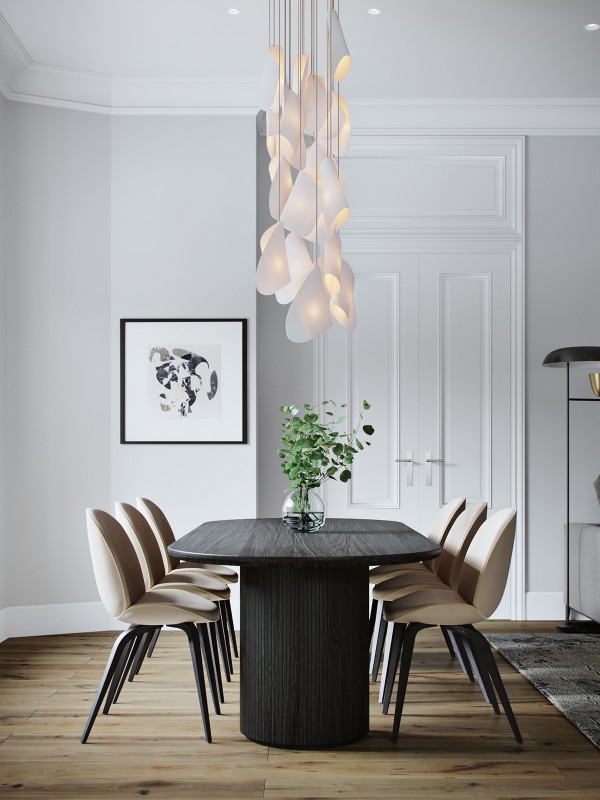 Интерьер в черно-белых тонах