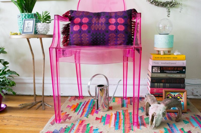 Красочный интерьер квартиры в Чикаго Красочный интерьер квартиры в Чикаго