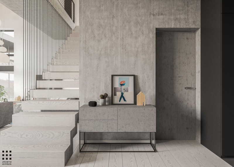 Проект дома, оформленного в спокойных тонах