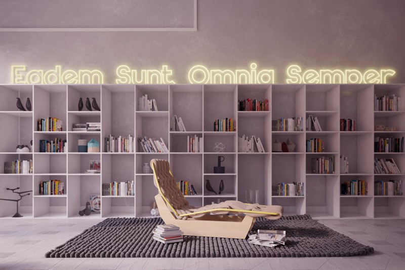 Серые и желтые акценты в интерьере лофта Серые и желтые акценты в интерьере лофта