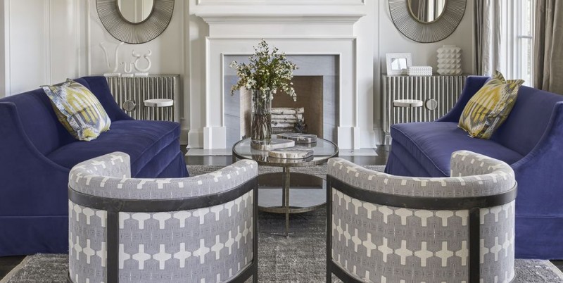 Более 40 примеров дизайна, ориентированного на различные оттенки синего