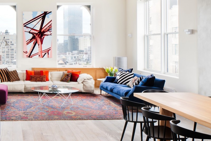 Бродвейский лофт, наполненный яркими контрастами