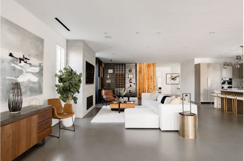 Интерьер мансардной квартиры в Лос-Анджелесе