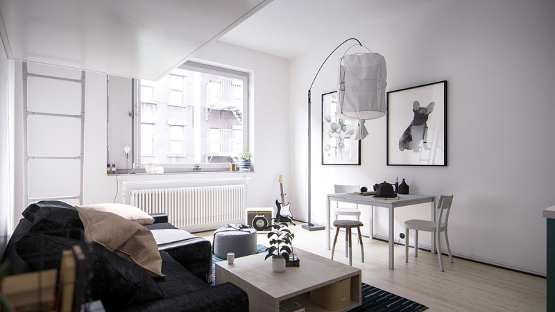 Интерьер небольшой квартиры на Бали, Индонезия