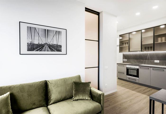 Интерьер литовской квартиры в мягких пастельных тонах