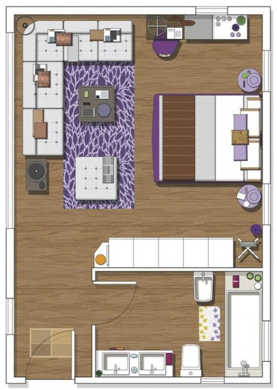 Интерьер студии в старинном городе Кордова, Испания Интерьер студии в старинном городе Кордова, Испания