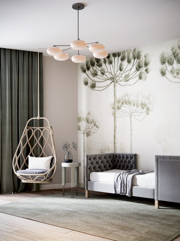 Просторные апартаменты, оформленные в пастельных тонах