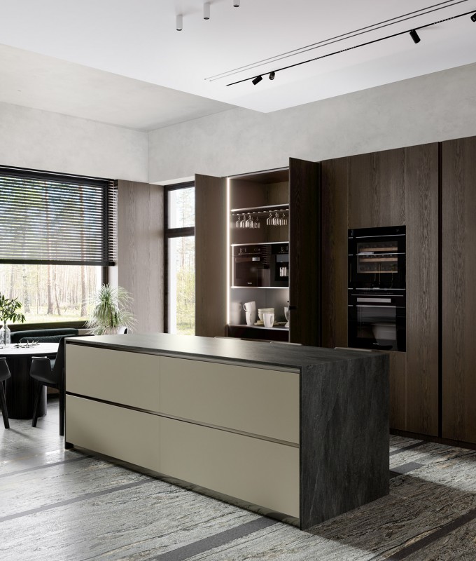 Загородный дом, оформленный в натуральных тонах