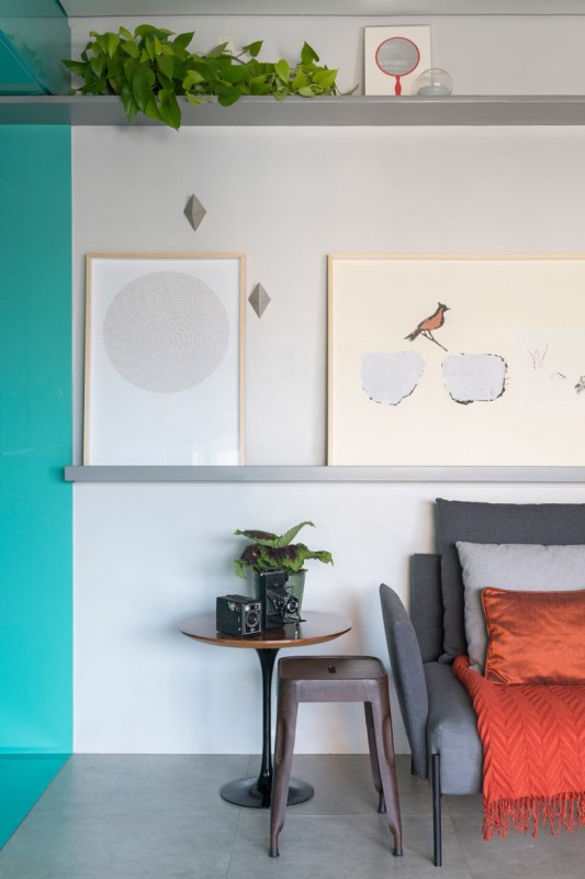 Функциональный интерьер квартиры площадью 60 м2 в Сан-Паулу, Бразилия Функциональный интерьер квартиры площадью 60 м2 в Сан-Паулу, Бразилия