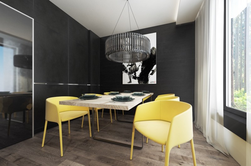 Гармоничное сочетание дерева и бетона