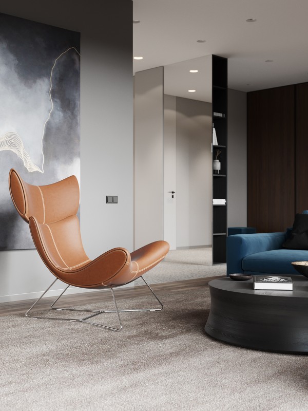 Интерьер загородного дома с террасой на крыше площадью 250 кв.м. Интерьер загородного дома с террасой на крыше площадью 250 кв.м.