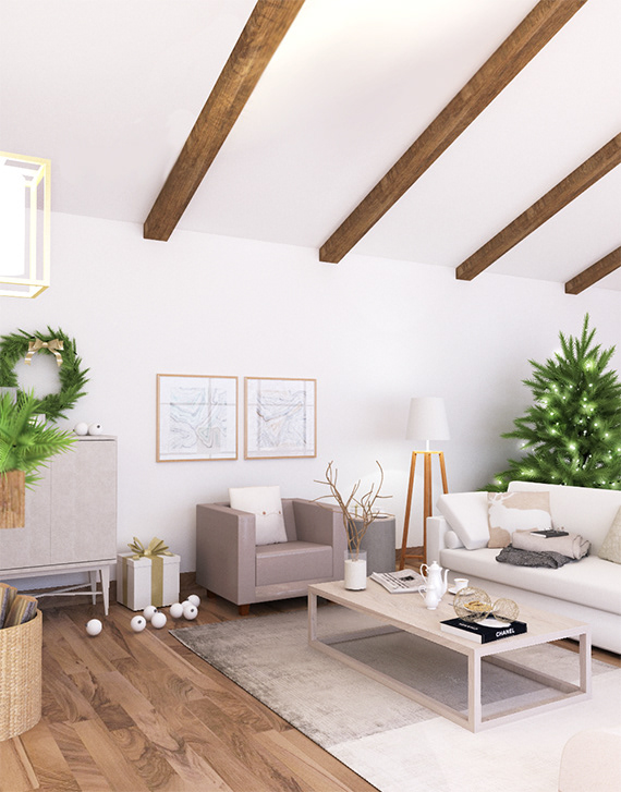 Оформление уютной гостиной