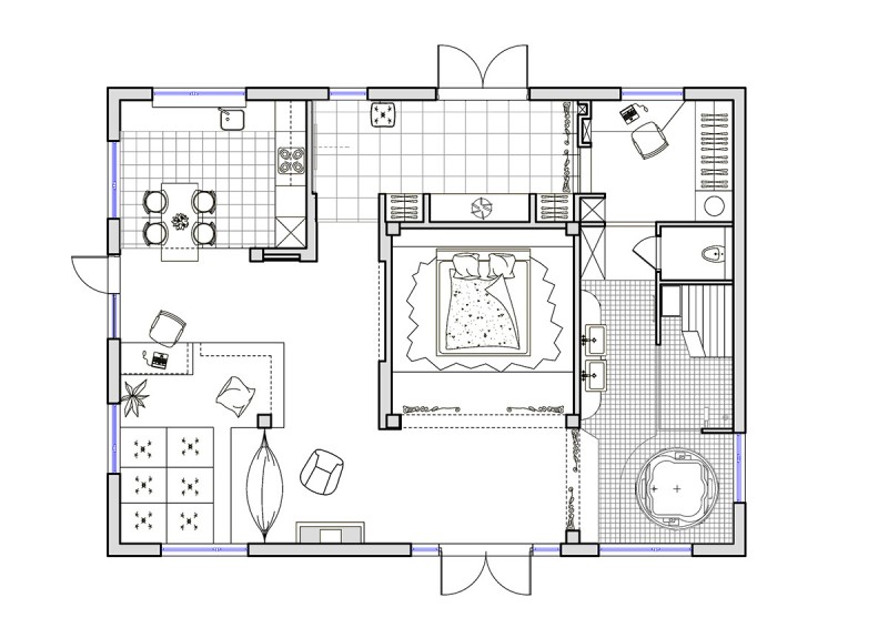 Проект загородного деревянного дома