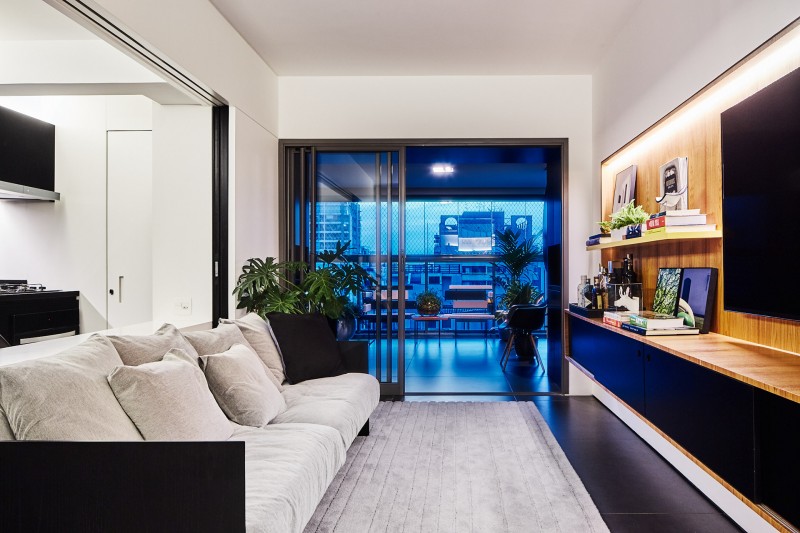 Функциональный интерьер квартиры в Сан-Паулу, Бразилия