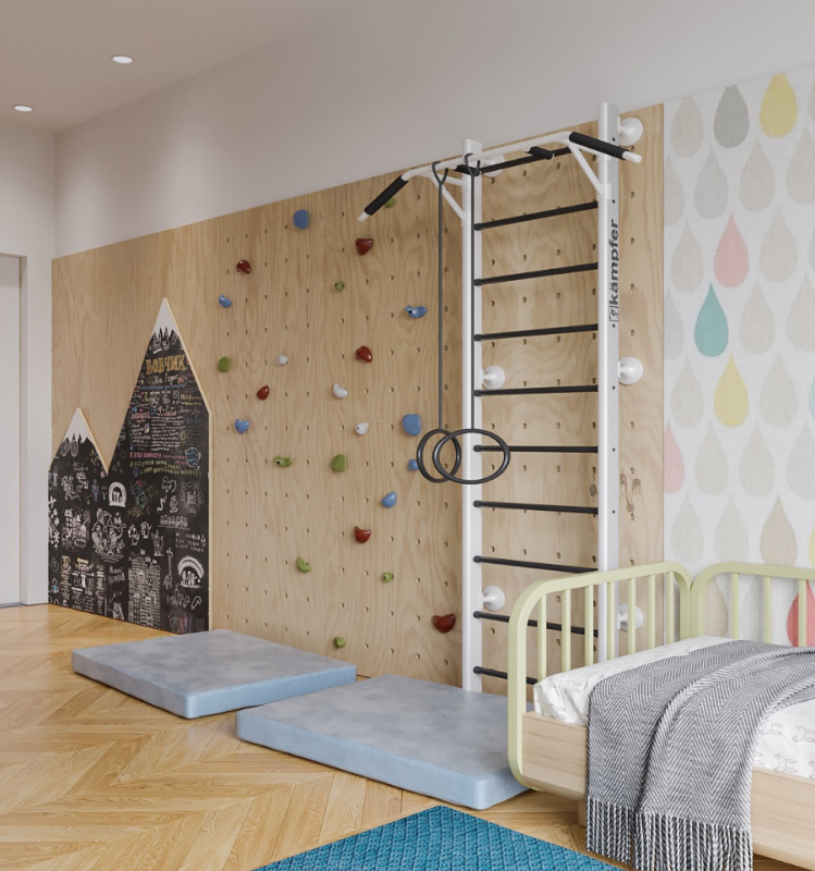 Яркая красочная квартира для пары с детьми