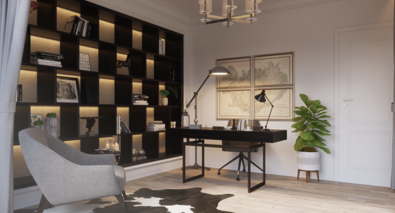 Проект апартаментов в неоклассическом стиле