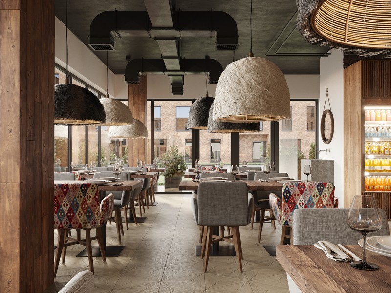 Проект ресторана грузинской кухни в Казахстане