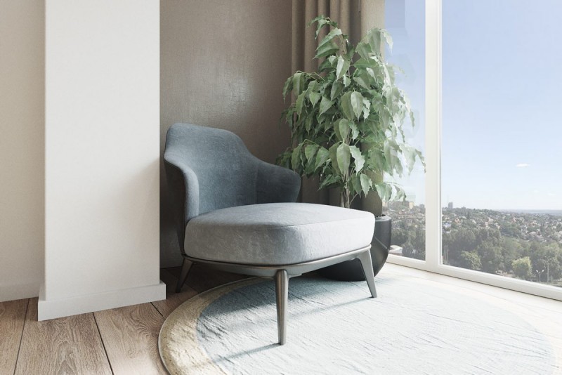 Функциональная светлая квартира для молодой семьи