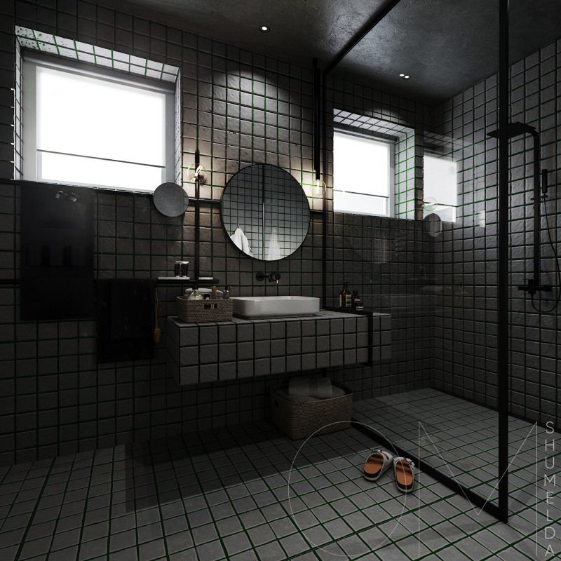 Интерьер стильных апартаментов в темных тонах Интерьер стильных апартаментов в темных тонах