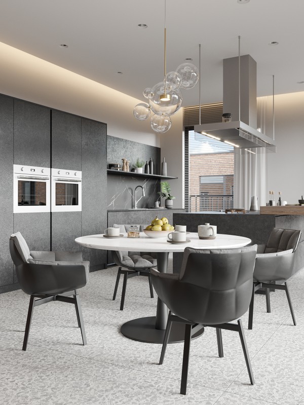 Интерьер загородного дома с террасой на крыше площадью 250 кв.м. Интерьер загородного дома с террасой на крыше площадью 250 кв.м.