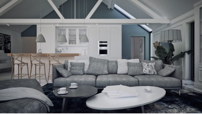 Проект коттеджа недалеко от моря в деревне Тшенсач, Польша