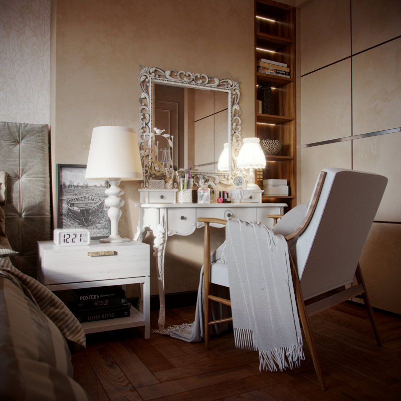 Интерьер квартиры площадью 78 кв.м.