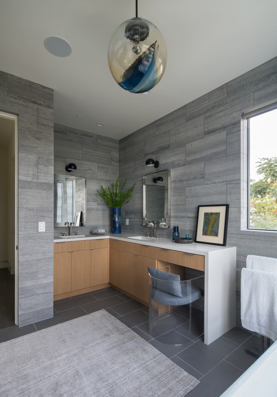 Нейтральная палитра мягких тонов и фактур в интерьере резиденции в Санта-Монике, Калифорния