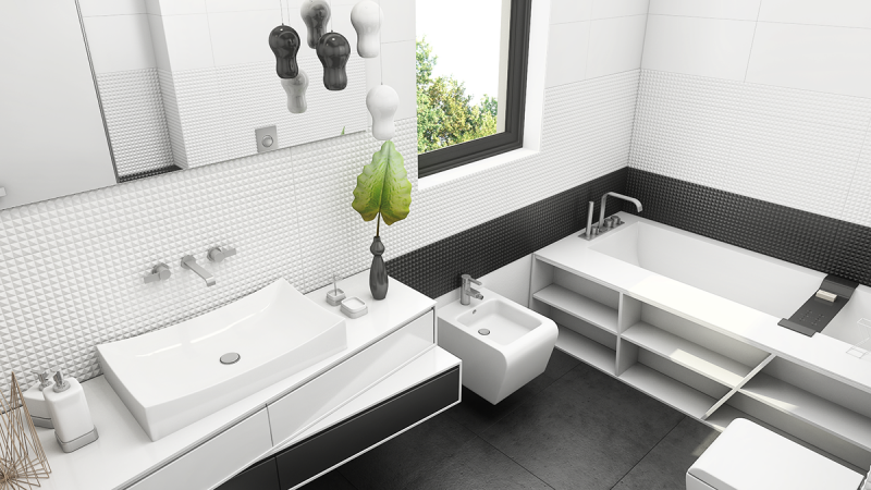 Оформление в черно-белых тонах