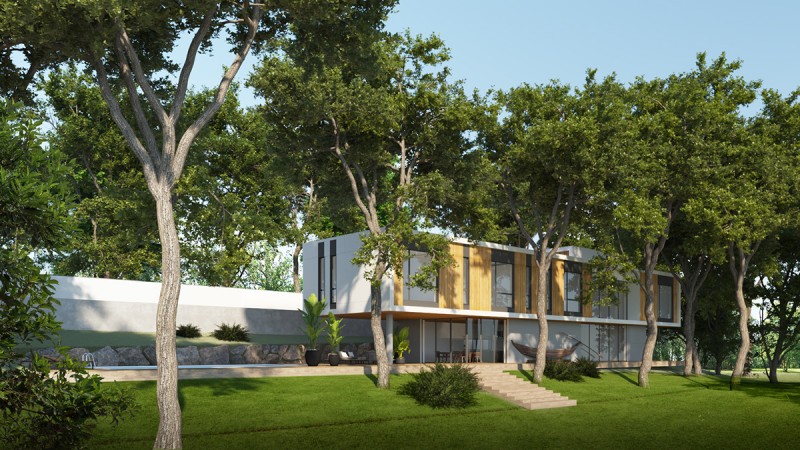 Проект дома на склоне