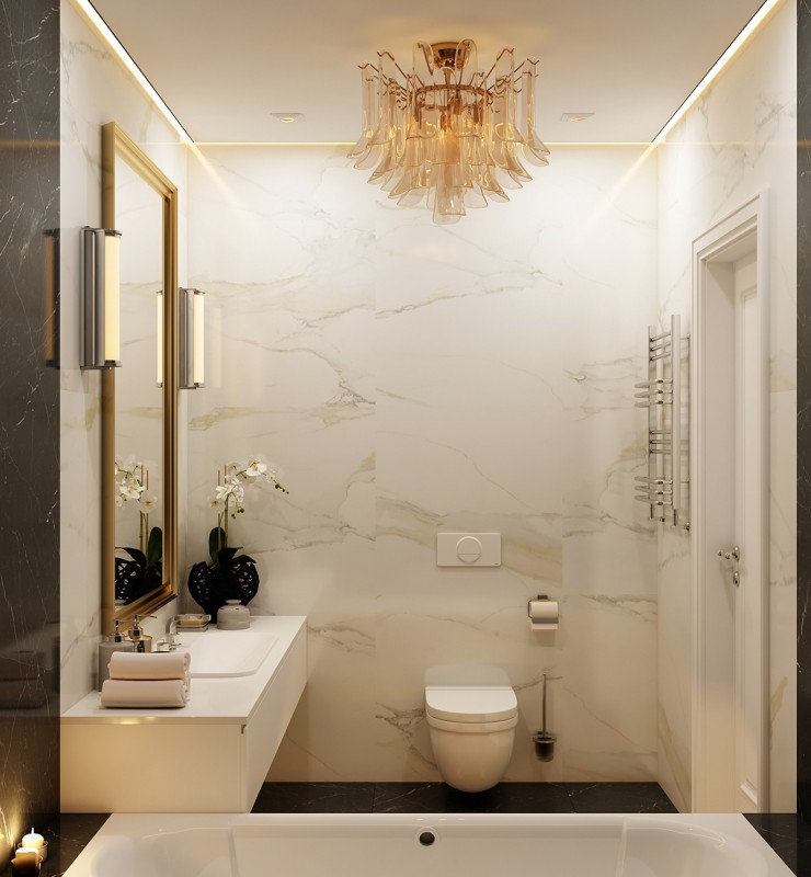 Интерьер квартиры в неоклассическом стиле