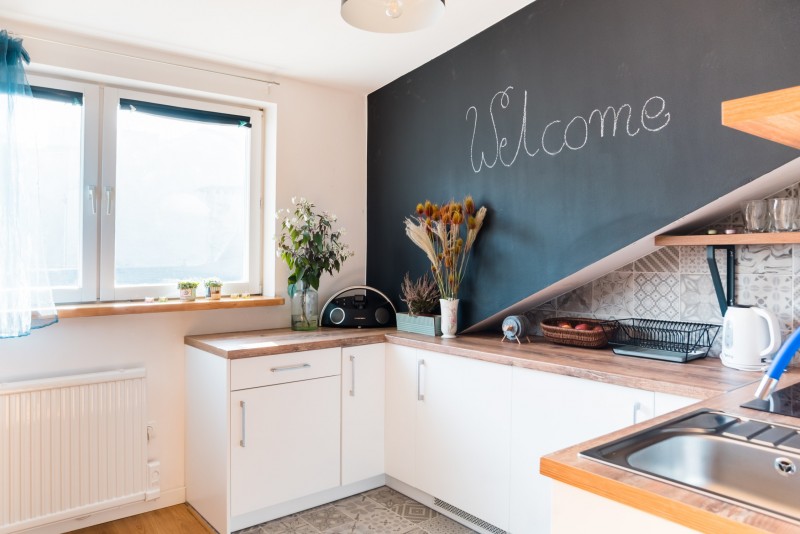 Интерьер мансардной квартиры в Кракове