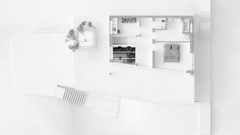 Проект полуутопленного в склоне холма дома