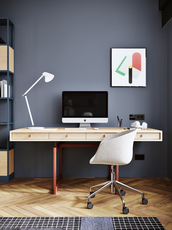 Строгий и роскошный интерьер двухуровневой квартиры Строгий и роскошный интерьер двухуровневой квартиры