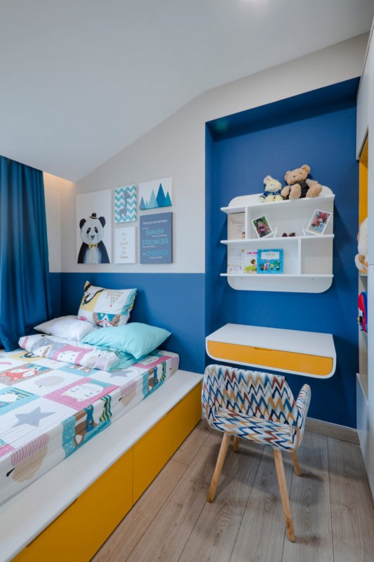 Предназначенная для молодой женщины и ее 5-летнего сына квартира в городе Хошимин, Вьетнам