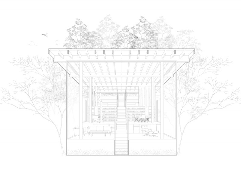 Дом со стеклянными стенами в Бразилии