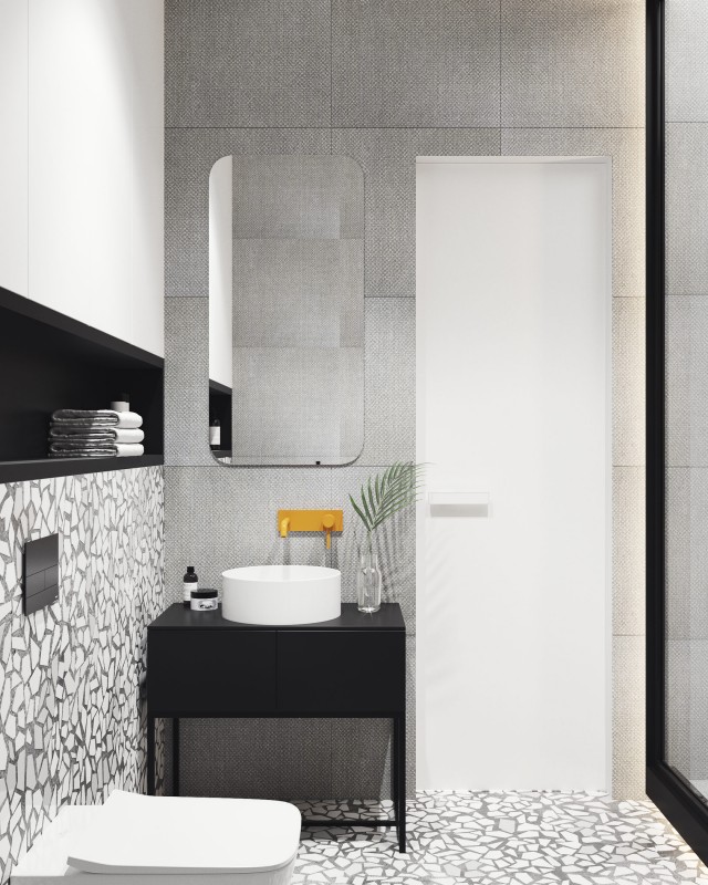 Эффектный контраст черного, белого и красного Эффектный контраст черного, белого и красного