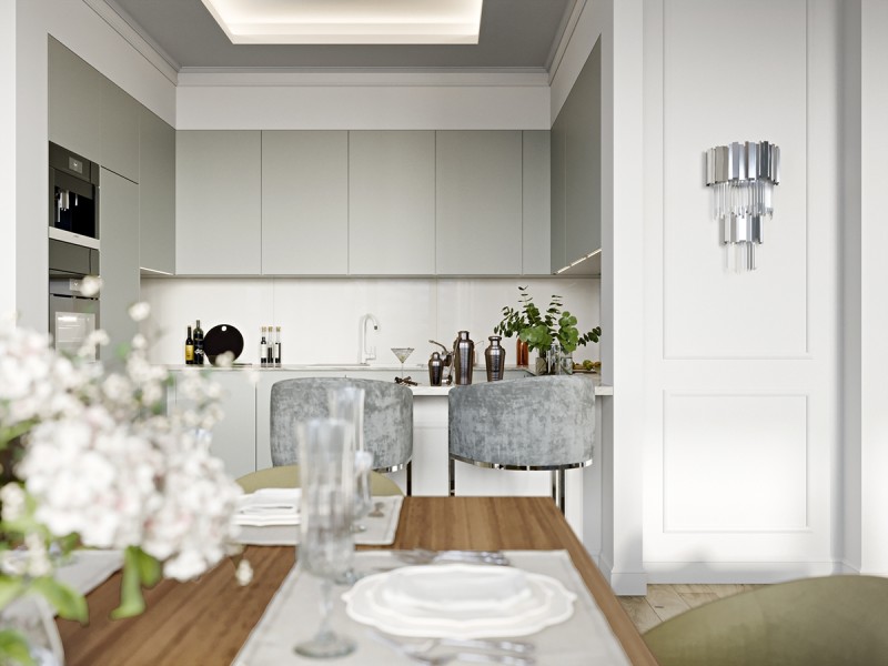 Элегантный интерьер в пастельных тонах