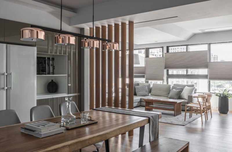 Интерьер апартаментов в городе Таоюань, Тайвань Интерьер апартаментов в городе Таоюань, Тайвань