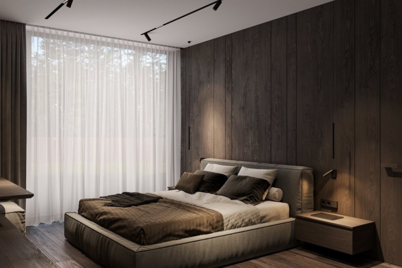 Интерьер дома, выполненный в спокойных, сдержанных тонах Интерьер дома, выполненный в спокойных, сдержанных тонах