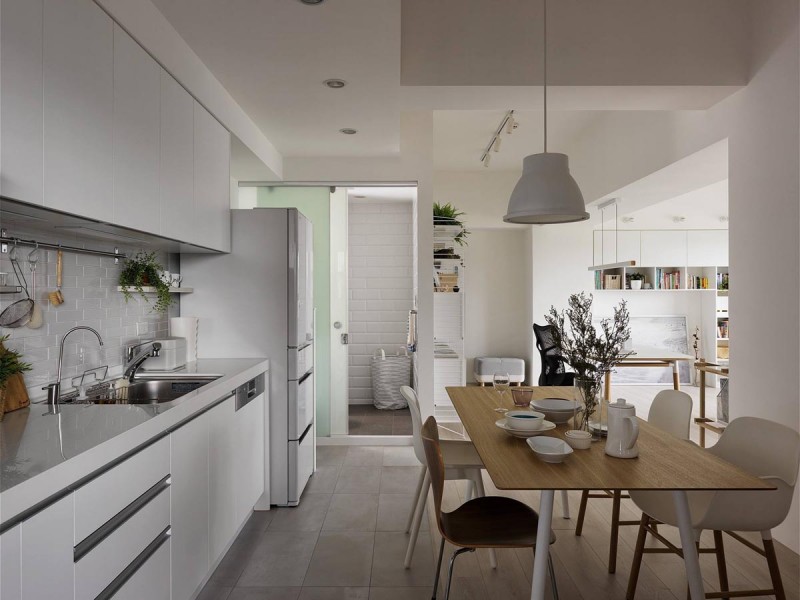 Интерьер светлой квартиры в Тайбэе