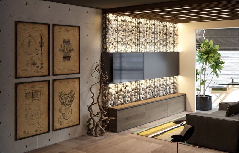 Изящный дом с вертикальными садами и уникальной системой освещения