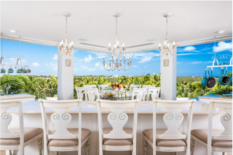 Небольшой отель Pearl West в городе Лонг-Бэй-Хиллс, острова Тёркс и Кайкос