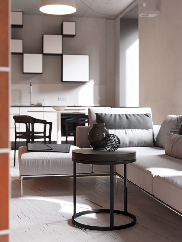 Акцентная стена в интерьере литовской квартиры