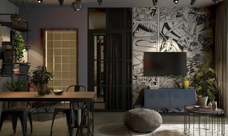 Дизайн квартиры для молодого человека