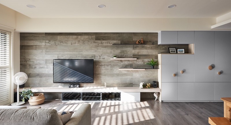 Интерьер квартиры в Тайбэе, Тайвань Интерьер квартиры в Тайбэе, Тайвань