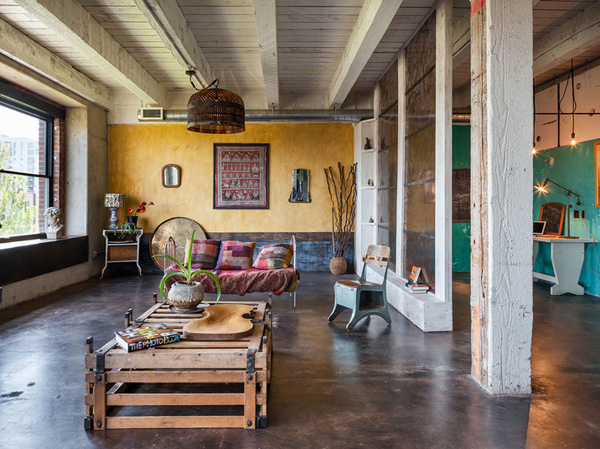 Интерьер лофта в стиле "ваби-саби"