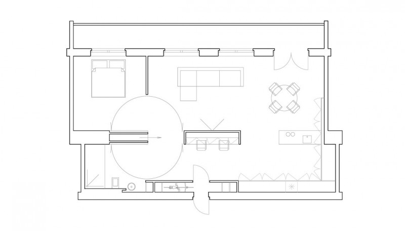 Минималистская квартира в белом цвете